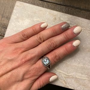 David Yurman Limited Edition Blue/Purple Ring SZ 7